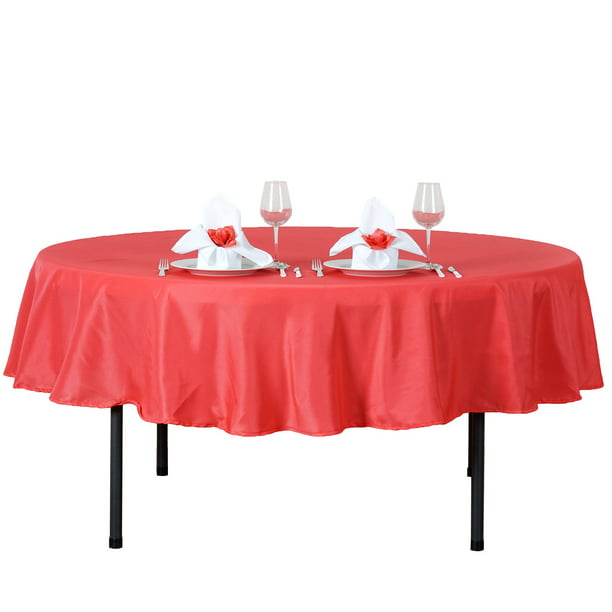 2 Pc ONLINE WEDDING SUPPLY OWS 54 Inch White Round Polyester Table Cloth Table CoverWedding Party Event 